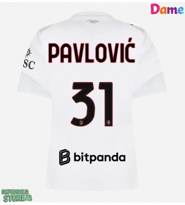 AC Milan Strahinja Pavlovic #31 Replika Udebanetrøje Dame 2026-27 Kortærmet